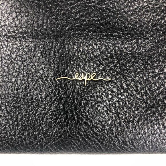 ESPE Red Black Textured Vegan Leather Tote Bag - Picture 7 of 8